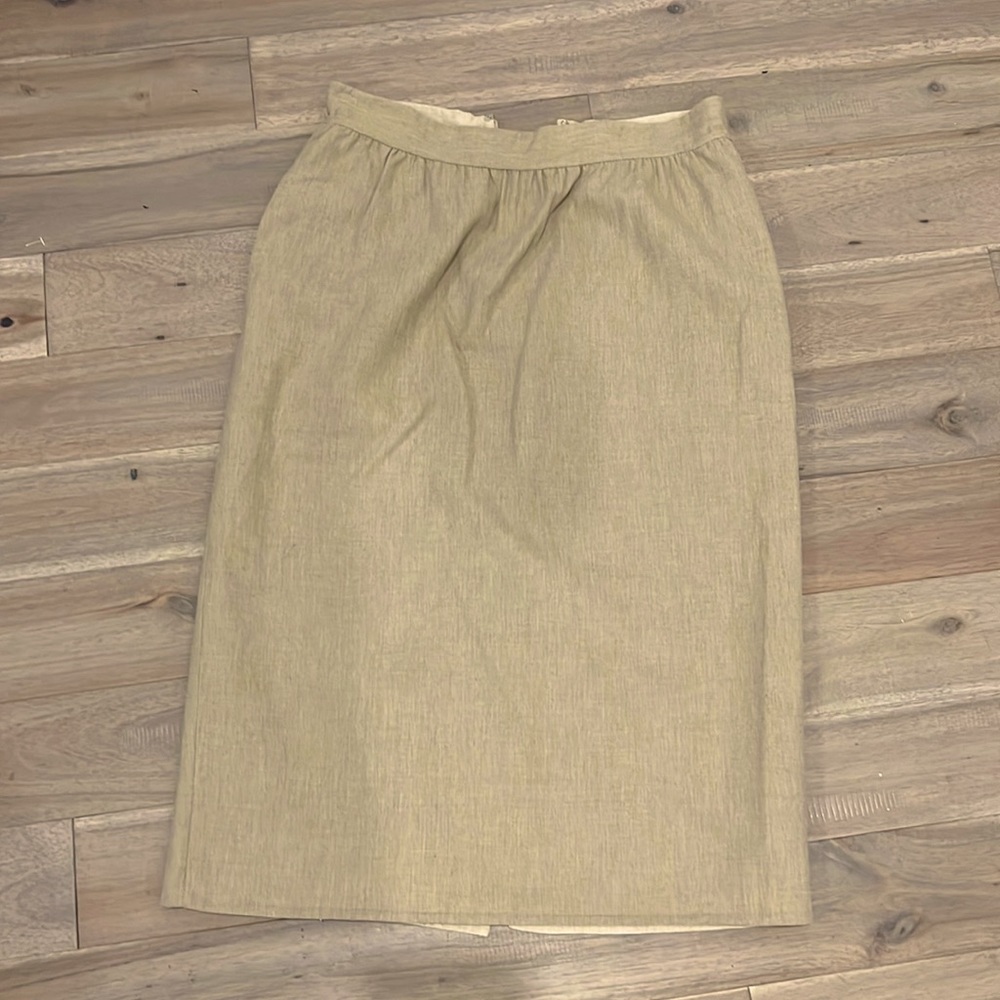 Carolina Herrera tan pencil skirt